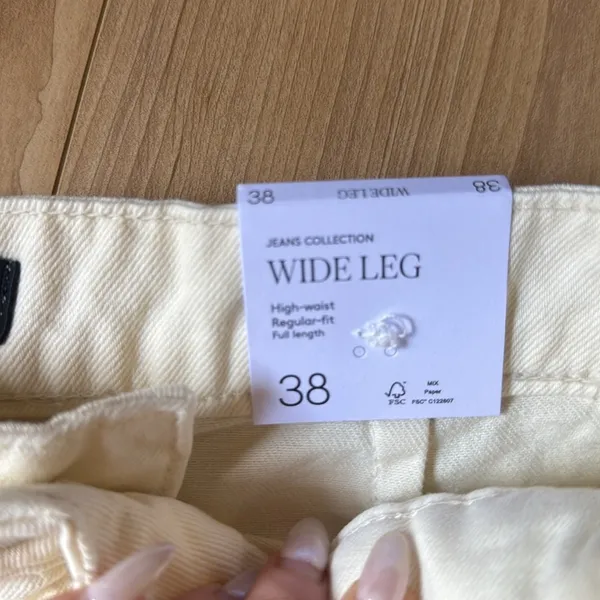 Mango wide leg high waist jean - Image 3