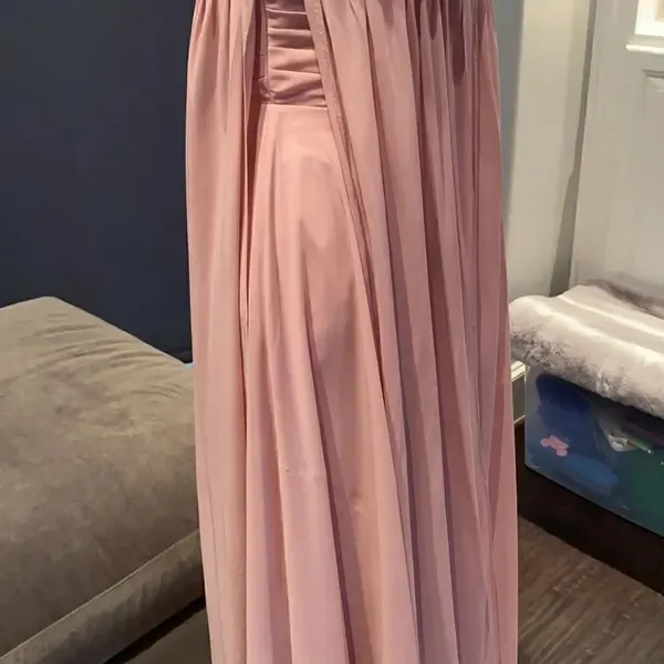 Women’s Pink Full Length Strapless Prom Party Dress S NWT **READ DESCRIPTION - Image 13
