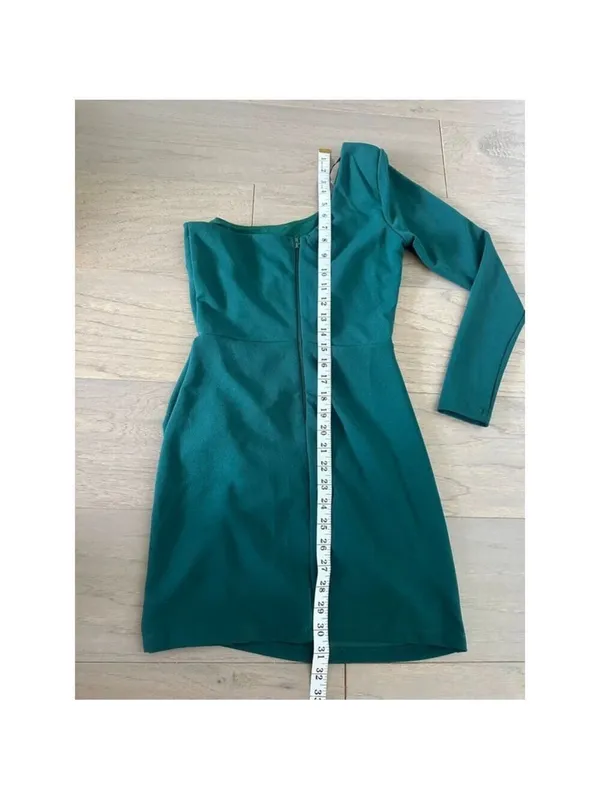 Windsor Teal Green One Shoulder Mini Dress XS - Image 8