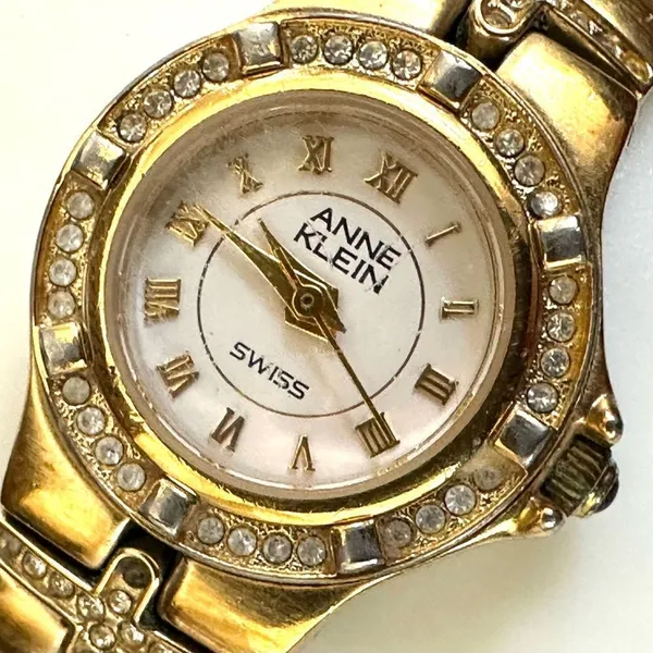 Anne Klein gold tone rhinestone Watch - Image 4