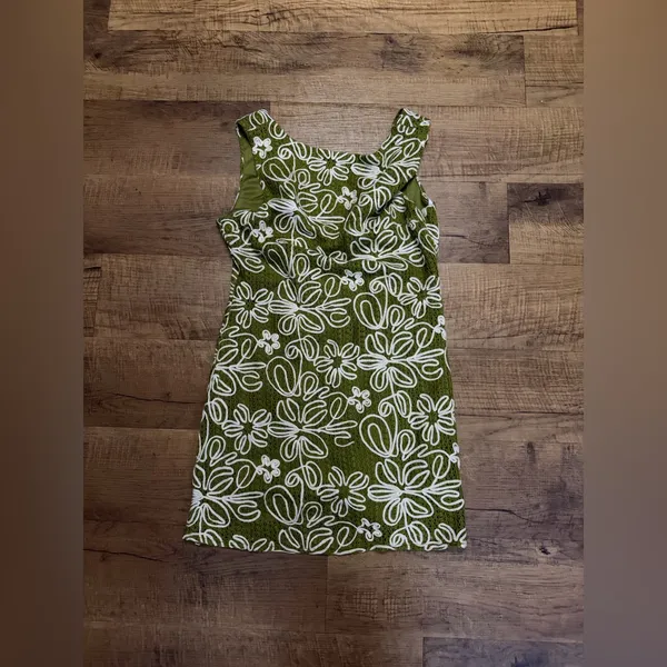 Lulus Fenicia Green Abstract Floral Embroidered Mini Dress - Image 5
