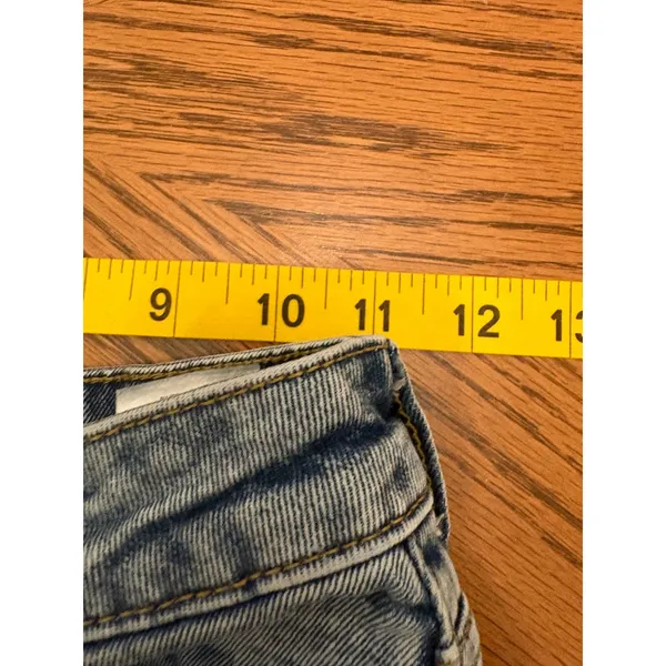 H&M Divided Straight Leg Jeans Women 0 Blue High Waisted Denim Medium Wash - Image 3