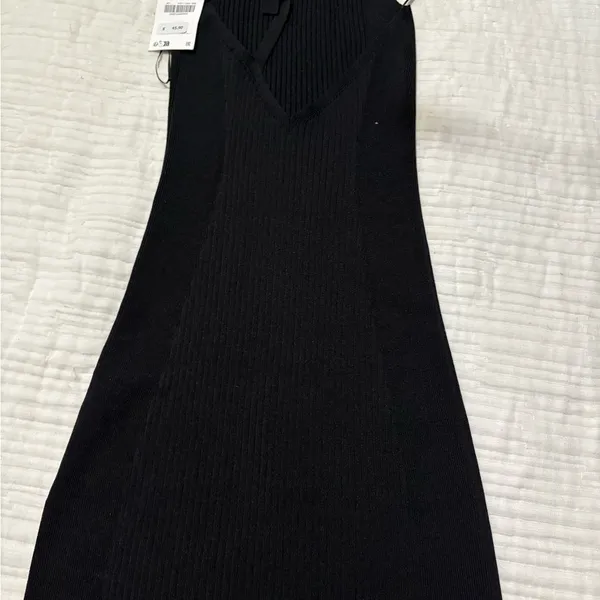 Zara Elegant Black Mini Dress - Image 5
