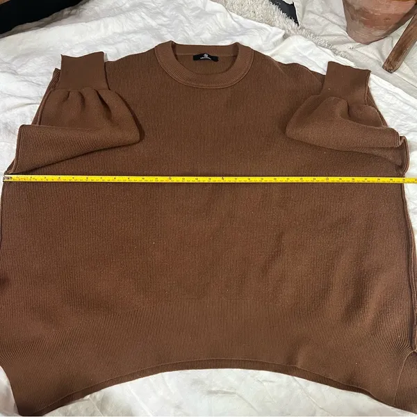 LILLUSORY Brown Oversized Batwing Sweater Size undefined - Image 8