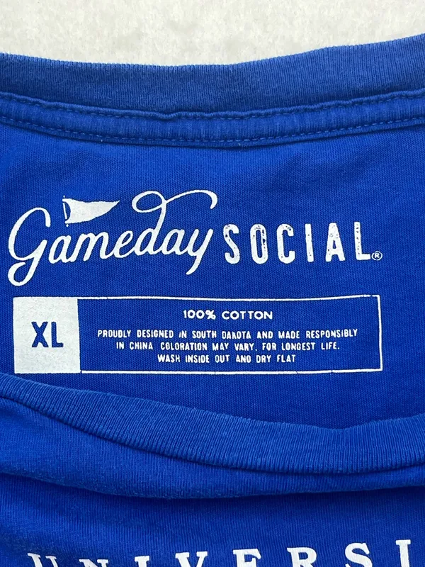 Gameday Social Women’s University of Kansas Jayhawks Football T-Shirt XL - Image 7