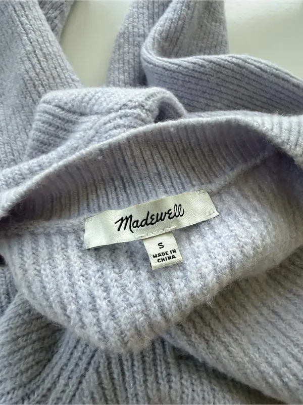 Madewell Melwood Square-Neck Pullover Sweater size Small - Image 6