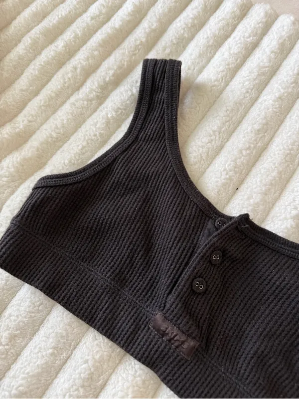 Skims waffle crop tank - Image 2