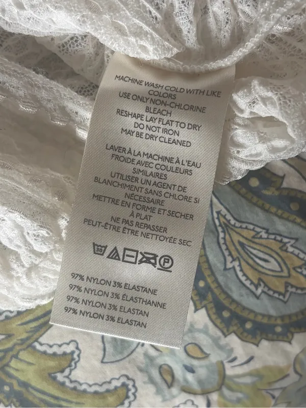 By Anthropologie Long-Sleeve V-Neck Floral Lace Top - Image 8