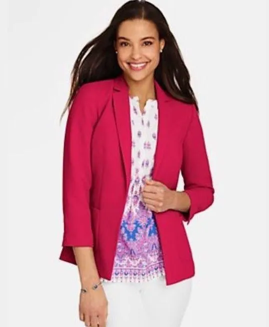 Talbots refined crepe no close blazer - Image 4