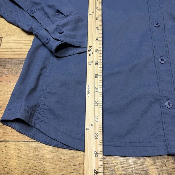 REI Co-Op Sahara Long Sleeve Button Shirt Roll Tab Sleeves Vented Yoke Women's S - Image 3