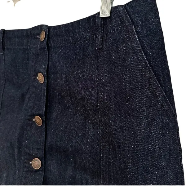 Forever 21 Denim Mini Skirt Womens 31 Button Front Y2K‎ Retro Indie Streetwear - Image 3