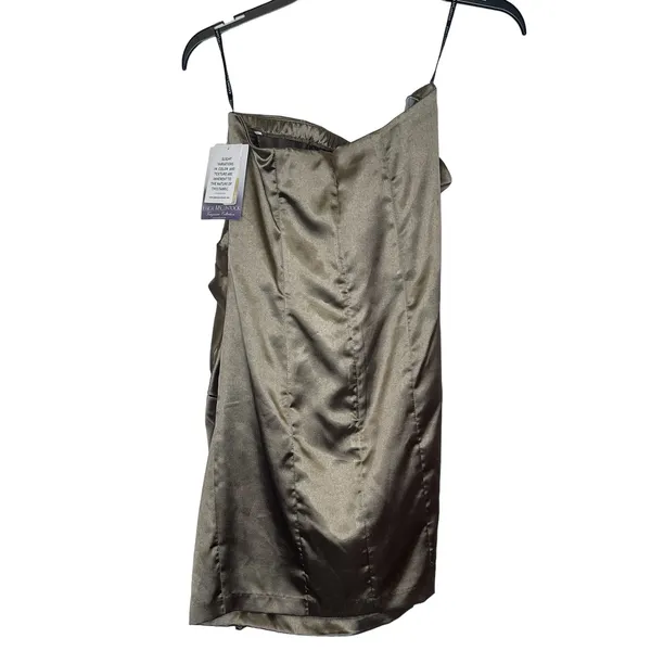 Jessica McClintock Strapless Dress Gunne‎ Vintage Sax Runched Prom Bandage 7 NWT - Image 9