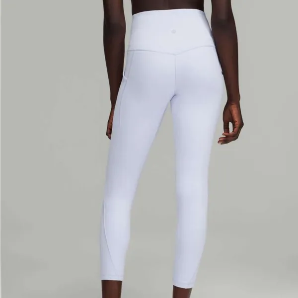 Lululemon Align Legging High Rise With Pockets 25" Double Lined Pastel Blue Nulu - Image 10