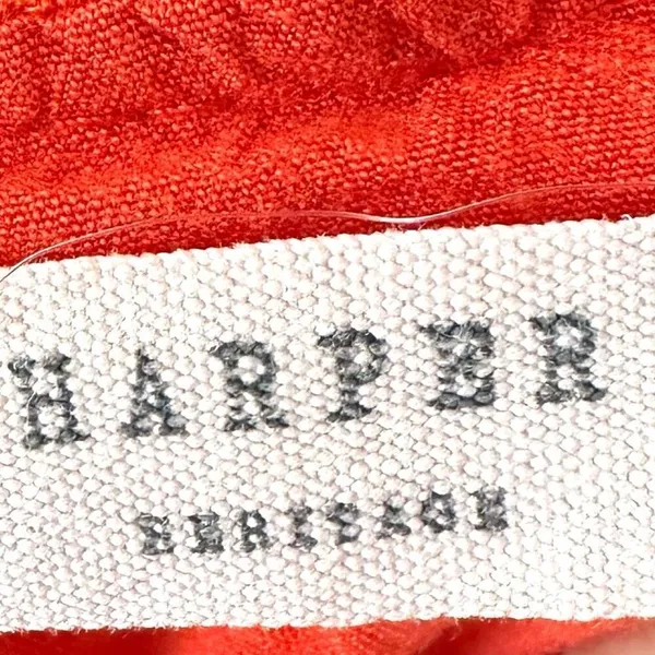 Harper burnt orange floral short sleeved V neck crop top - Image 6