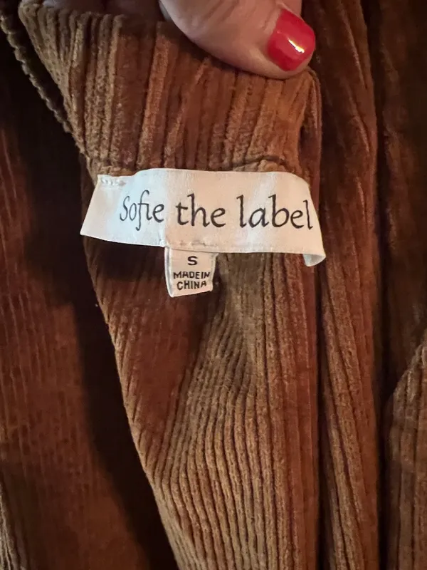 Brown, Corduroy Jumpsuit - Image 3