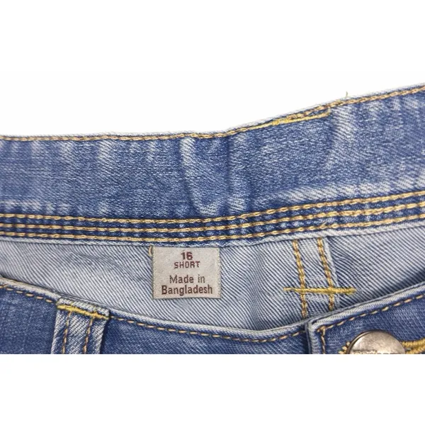 Carhartt Womens Blue Bootcut Jeans Medium Wash Workwear Denim Size‎ 16 Short - Image 3