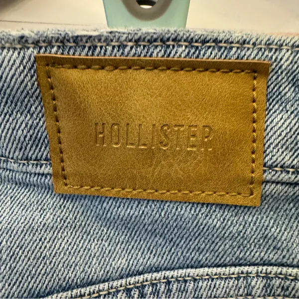 Hollister Ultra High Rise Dad Jean‎ Womens Size 2 Regular in Light Wash NEW - Image 6