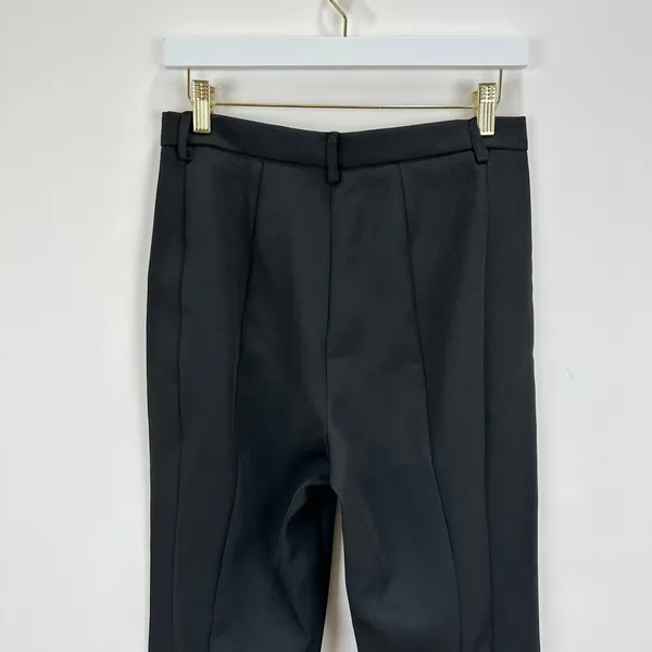 Walter Baker Atlas Wide Leg Pants Black Trouser Minimalist Office Slit Small NWT - Image 10