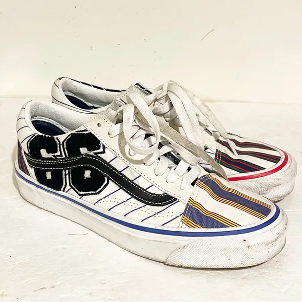 VANS Womens Size 8 Old Skool Retro Stripes Skateboard Shoes Low Top Sneakers‎ - Image 3