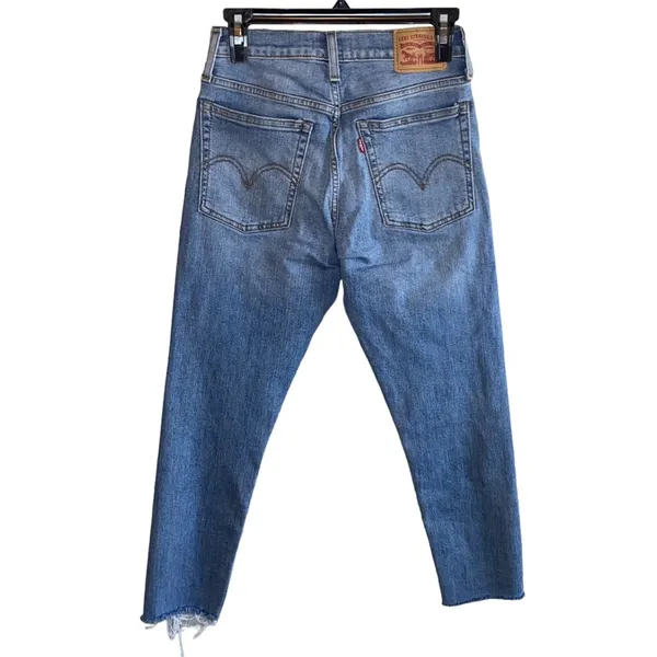 Levi’s‎ Wedgie Skinny Jeans 26 Distressed Raw Hem High Rise Crop - Image 2