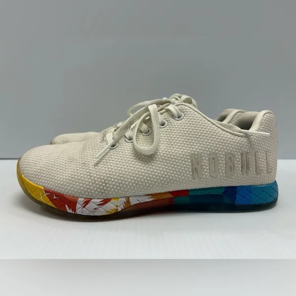 Nobull Shell Sunrise Trainer Shoes Womens 9.5 Mens‎ 8 West Coast Ivory Sneakers - Image 4