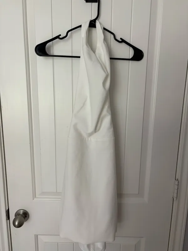 SheIn White Halter Neck Dress - Image 3