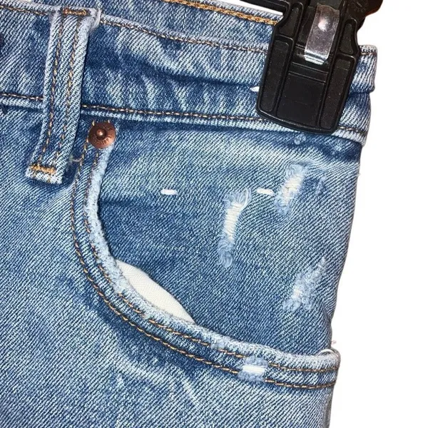 Abercrombie & Fitch Ankle Straight Ultra High Rise Distressed 00/24R #760 - Image 4