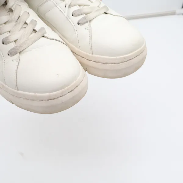 Dr. Scholls Sadie White Platform Sneakers Womens Size 8 Lace Up Fashion Shoes - Image 7