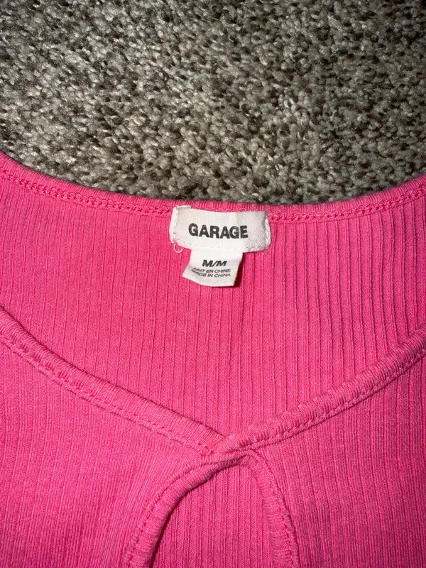 Garage ribbed crop top - Image 3