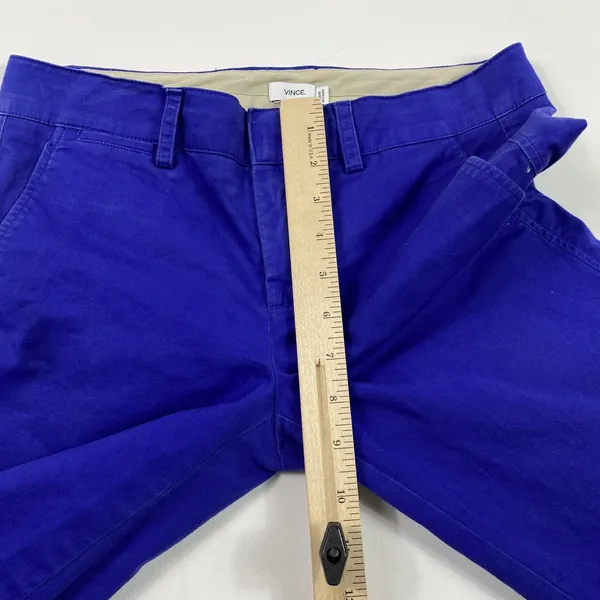 Vince Pants Womens 2 Blue‎ Chino Stretch Slim Ankle Cuffed Hem Mid Rise Casual - Image 7