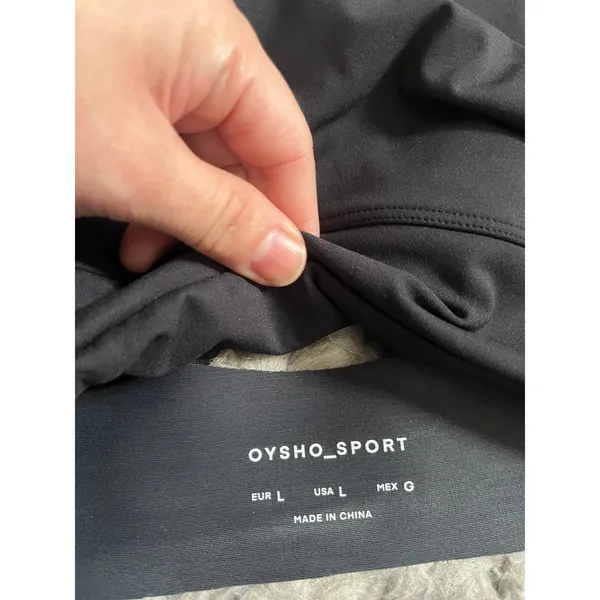 OYSHO SPORT sports bra black size large - Image 4