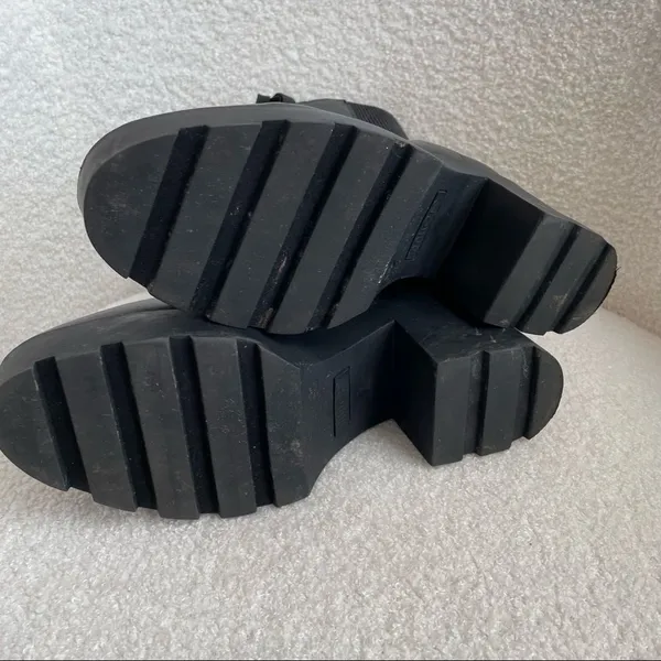 Rouge Helium Black Platform Boots 10 40 - Image 5