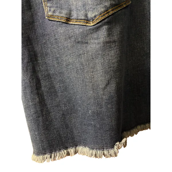 ANA Denim Long Sleeve Dress with Fringed Hem size XXL NEW - Image 10