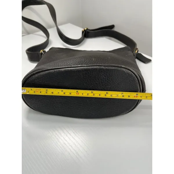 Vintage Coach Sonoma‎ Small Bucket Bag Espresso Pebbled Leather 4907 1995 - Image 4