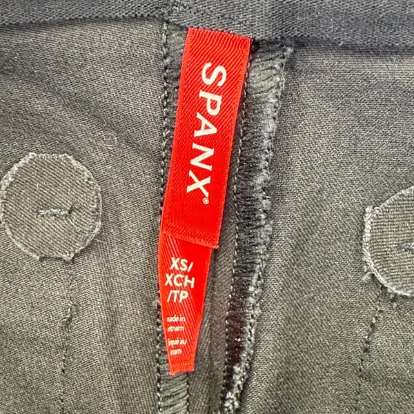 Spanx The Perfect Pant Hi-Rise Flare Black Ponte Pull‎ On Trousers XS NWT - Image 2