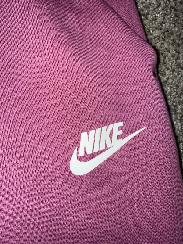 Women's Nike Sportswear Tech Fleece Jogger Pants in Light Bordeaux, Size XS - Image 3