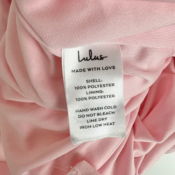 Lulus Magical Magnetism Light Pink Off The Shoulder Maxi Dress Formal Small NWT - Image 11