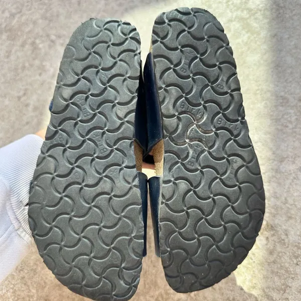 Birkenstock Blue strappy Size 37 Women’s beach casual summer pattern textured - Image 3