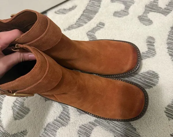 Bembonie Bootie in Warm Caramel Suede Size 9.5 NEW - Image 3