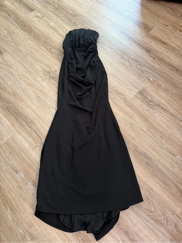 Lulu's Laney Black Strapless Corset Maxi Dress - Image 5