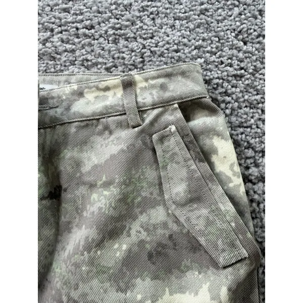 Maniere De Voir Grey Digital Camo Cargo Pants Women Streetwear Utility SIZE10 - Image 6
