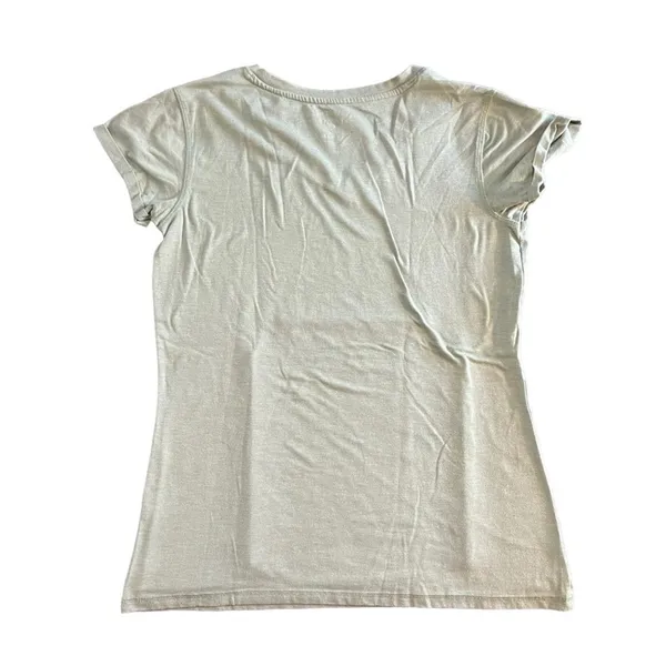 Beverly Hills‎ Polo Club T-Shirt Womens Size Small Seafoam Green V-Neck Tee - Image 4