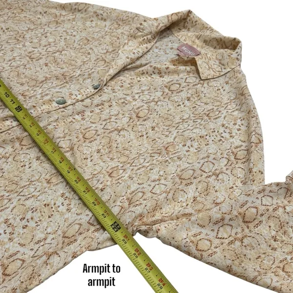 Show me Your Mumu Johns‎ Button Down Shirt in Desert Snake Beach Coastal Size M - Image 12