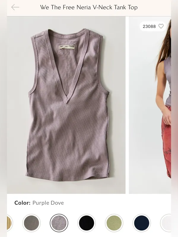 NWOT Free People We The Free Neria Tank - purple dove - XS - Image 8