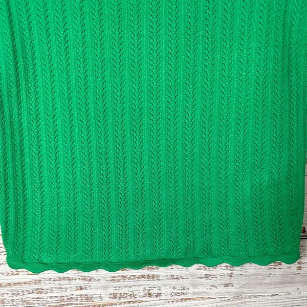 Wilfred Aritzia Alien Green Sweater Crop Top, NWT, Size Medium, MSRP $78 - Image 4