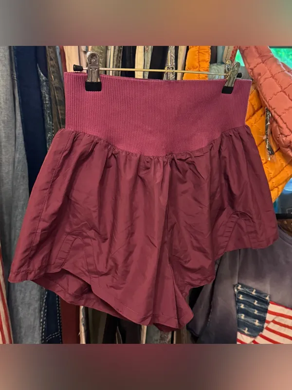 NWOT Free People FP Movement Carpe Diem Shorts - Deep Mulberry - Large - Image 7