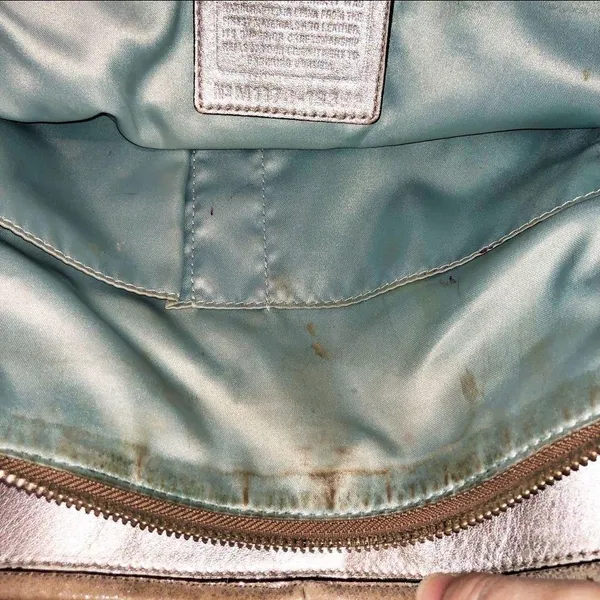 COACH Chelsea Metallic Sparkle Hobo Purse - Image 9