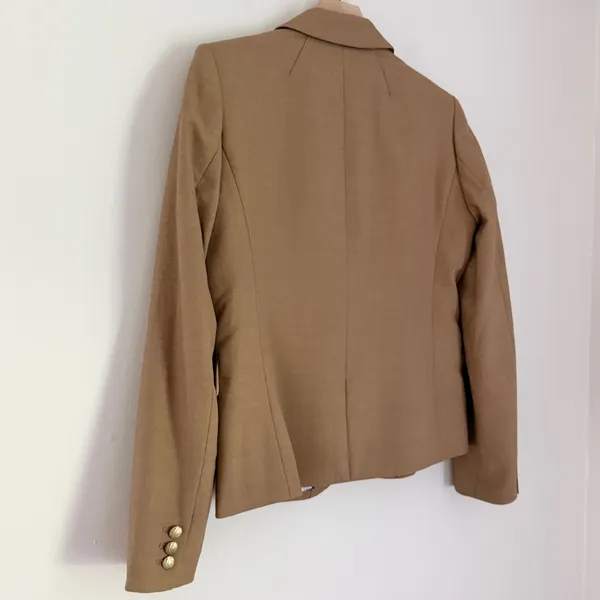 J. Crew Factory Wool Original Schoolboy Blazer Camel Brown Women’s Size 8 - Image 8