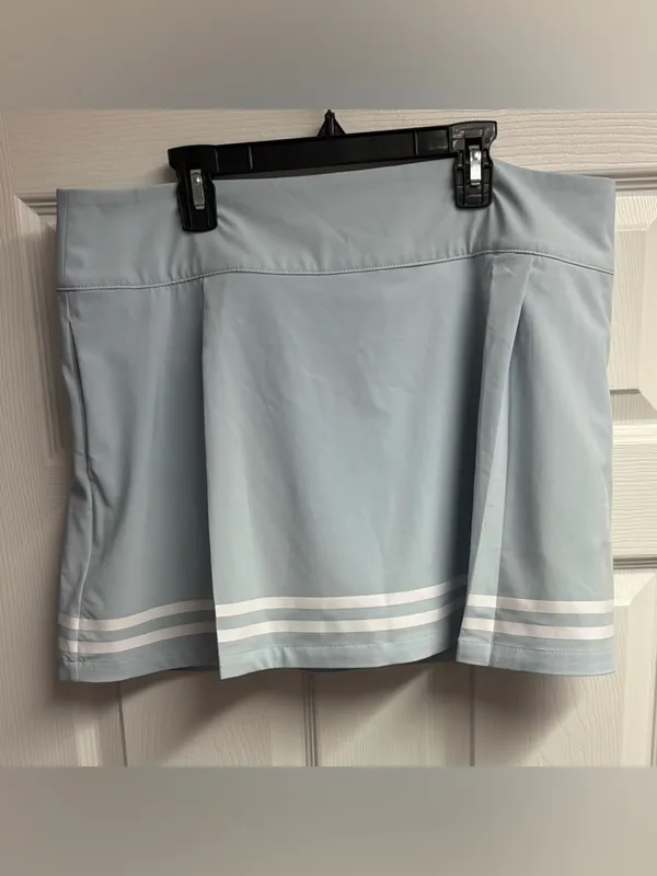 NWT Calia Athletic/Performance Golf Tennis Side Zip Skort Size 14 Blue - Image 2