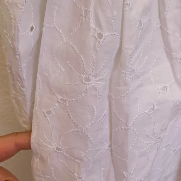 NWT J. Crew Factory Eyelet Collared Mini Shirtdress in‎ White BY515 - Image 6